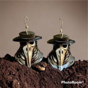 Plague Dead Mask earrings